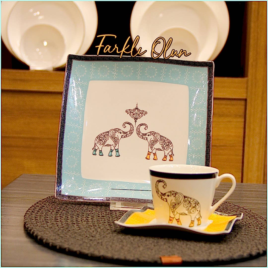 Korkmaz’ın canlı, renkli tabak ve fincanları ile sofralarınıza şıklık ve enerji katın.