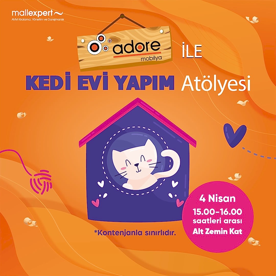 Minik patiler için yuva yapıyor,seni de bu keyifli atölyeye davet ediyoruz!