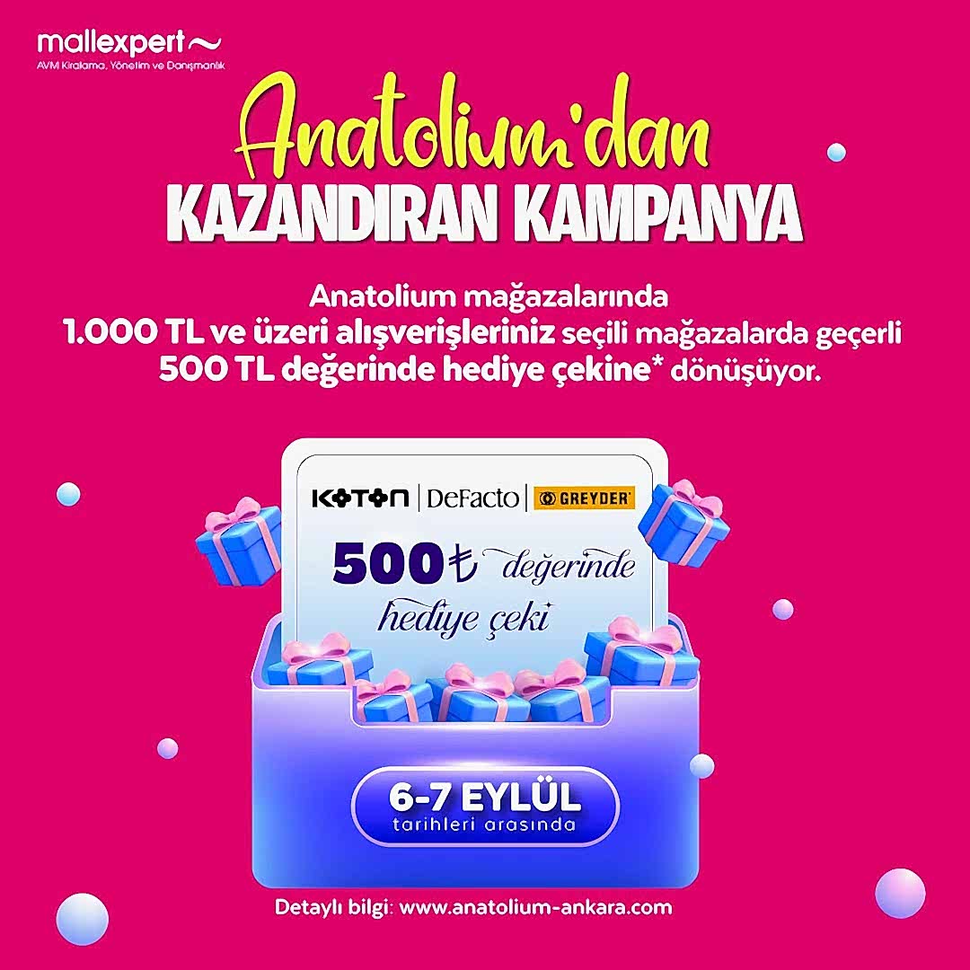 Anatolium’dan kazandıran kampanya!