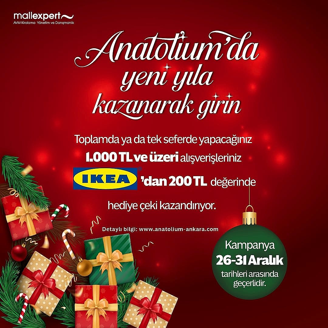 Anatolium’da yeni yıla kazanarak girin!
