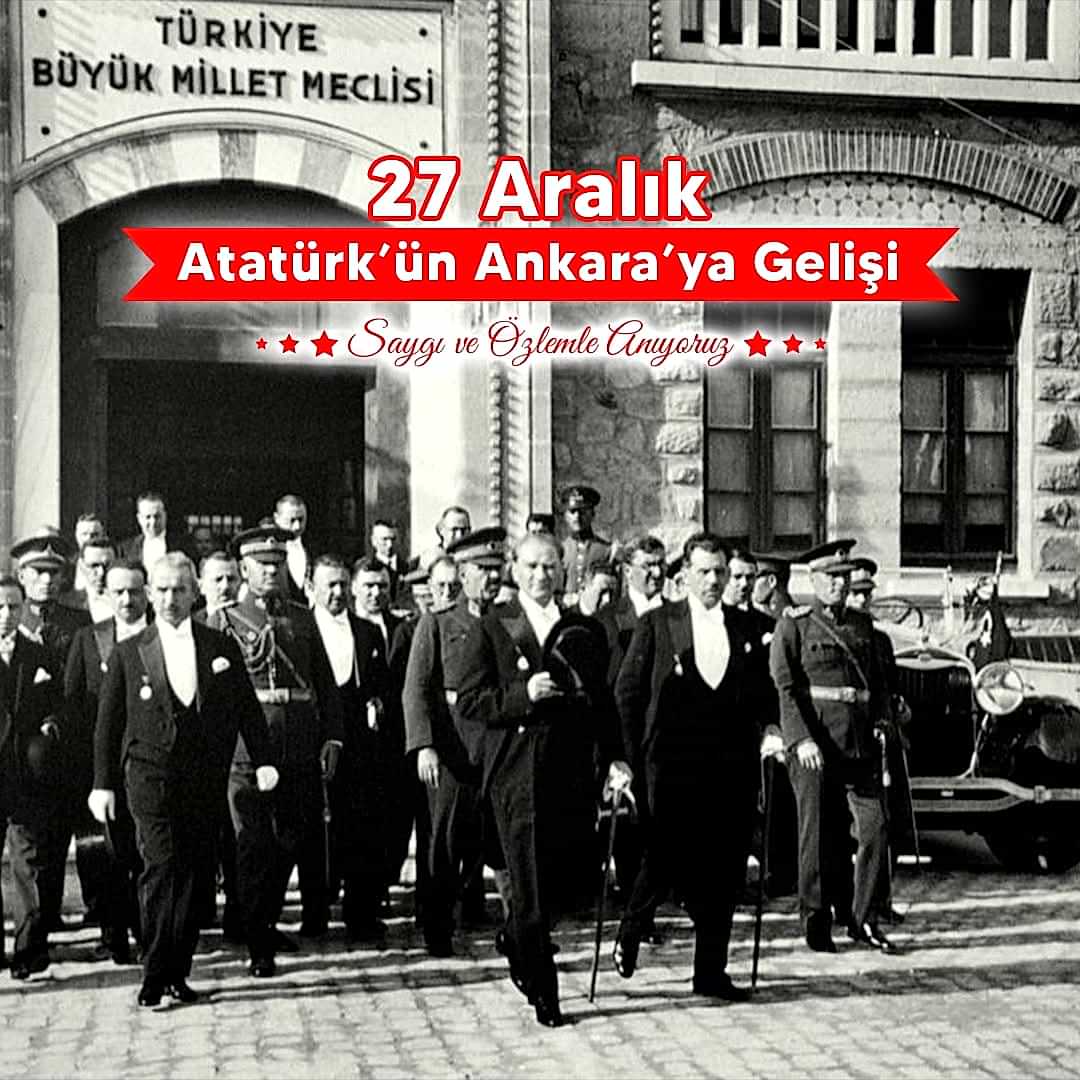 Atatürk’ü Ankara’ya gelişinin 105.Yıl Dönümünde Saygı ve Özlemle Anıyoruz.????????