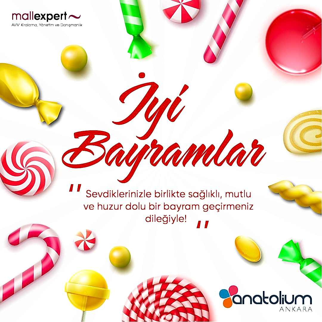 Sevdiklerinizle birlikte sağlıklı, mutlu ve huzur dolu bir bayram geçirmeniz dileğiyle!????????