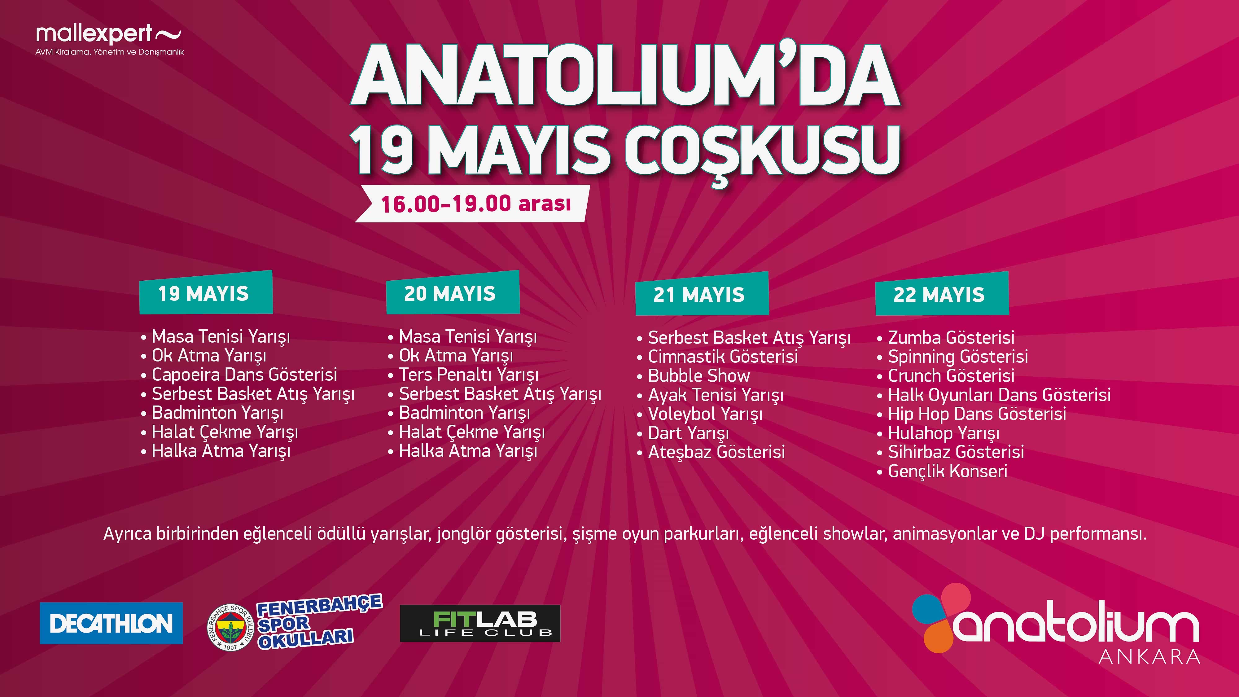 19 Mayıs Etkinlikleri 2022