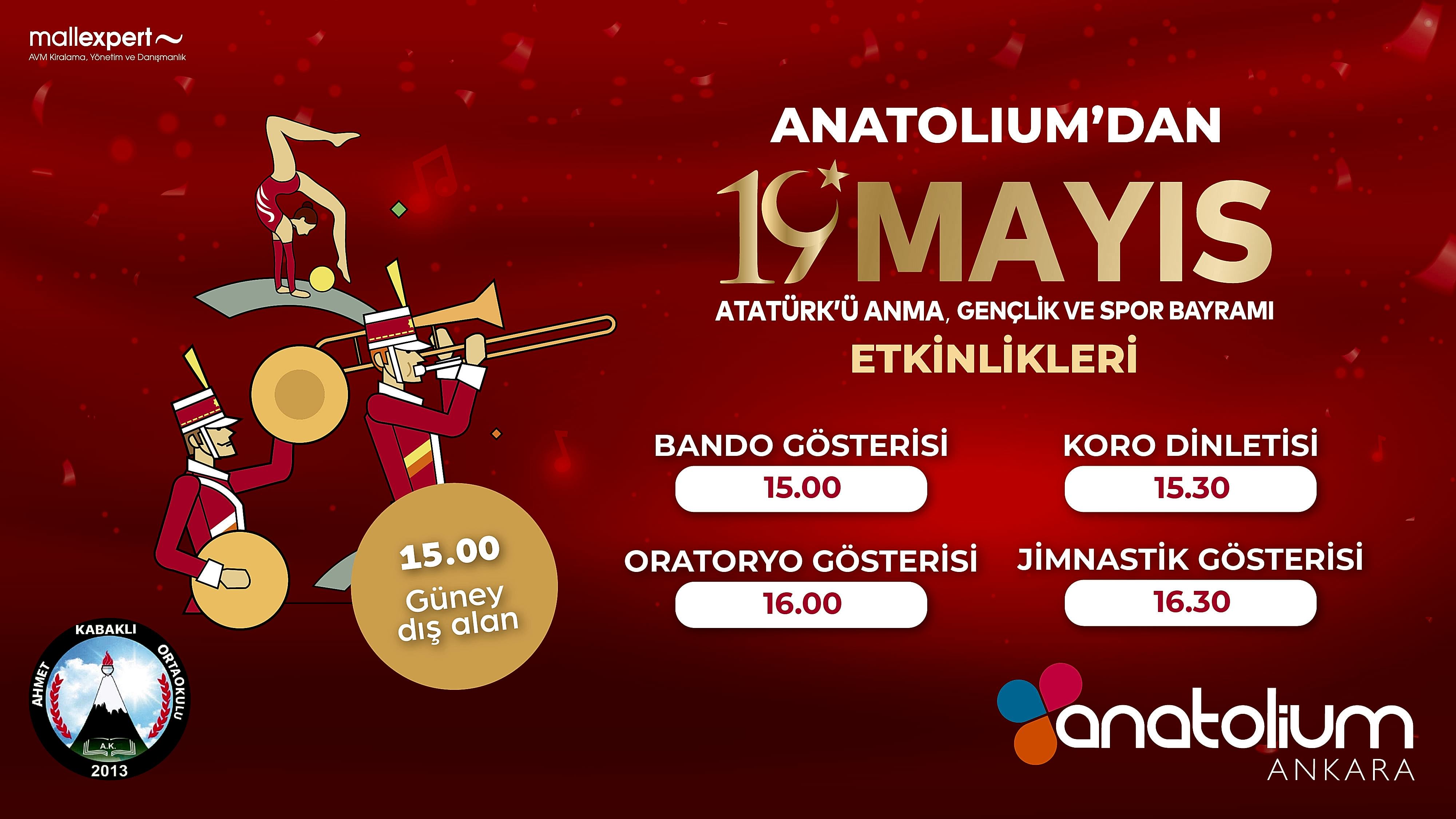 19 Mayıs Atatürk'ü Anma, Gençlik ve Spor Bayramı Etkinlikleri