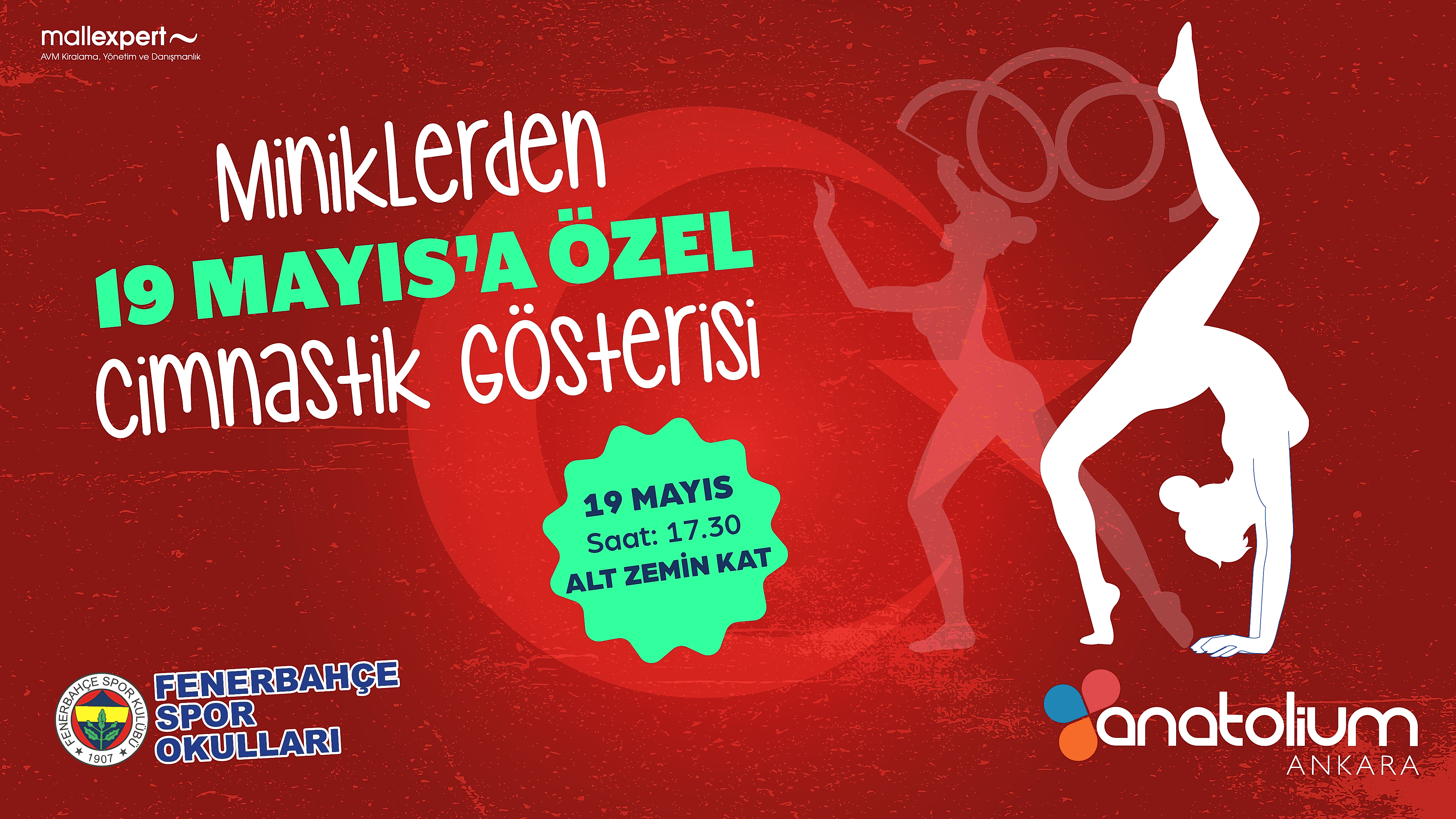 Miniklerden 19 Mayıs'a Özel Cimnastik Gösterisi