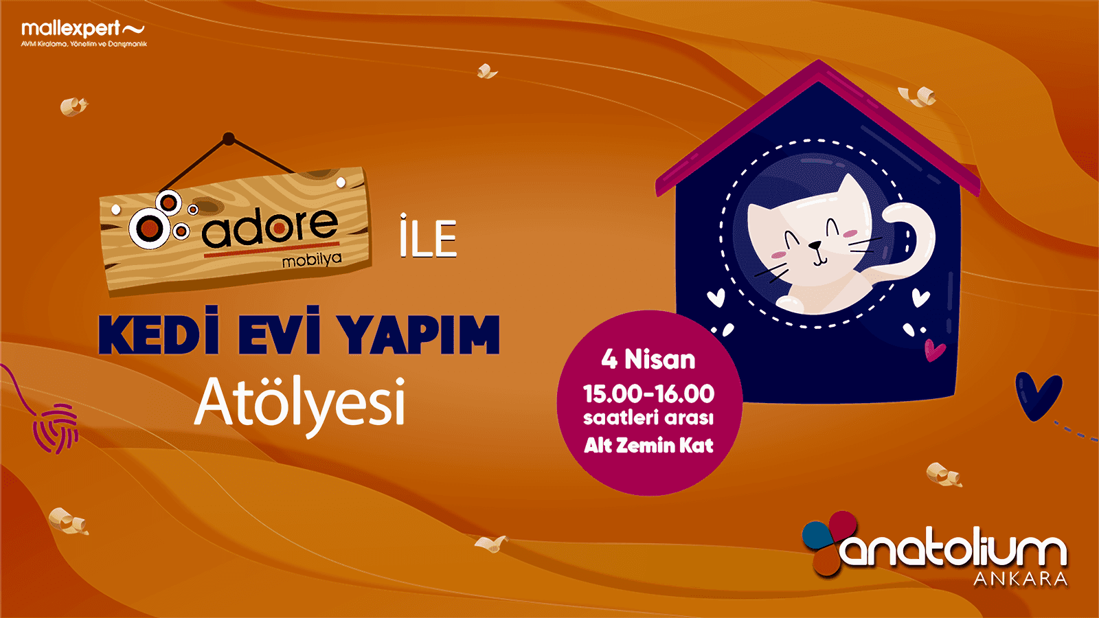 Adore Mobilya ile Kedi Evi Yapım Atölyesi