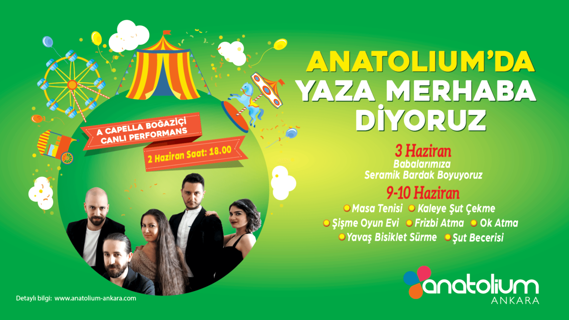 Anatolium Ankara'da Yaza Merhaba Diyoruz